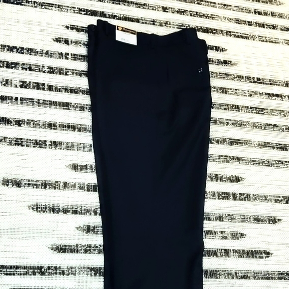 Men's Navy Dress Pants 40 Quality 100% Wool by Montefino - Picture 7 of 10